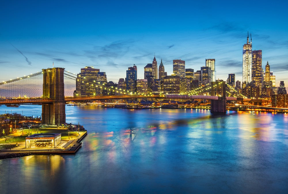 Fototapete Nr. 3446 - Golden Brooklyn Bridge