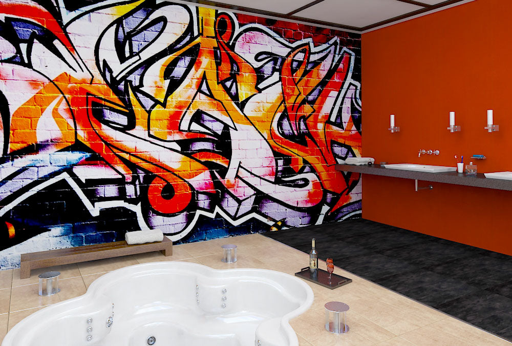 Fototapete Nr. 3483 - Graffiti Flames