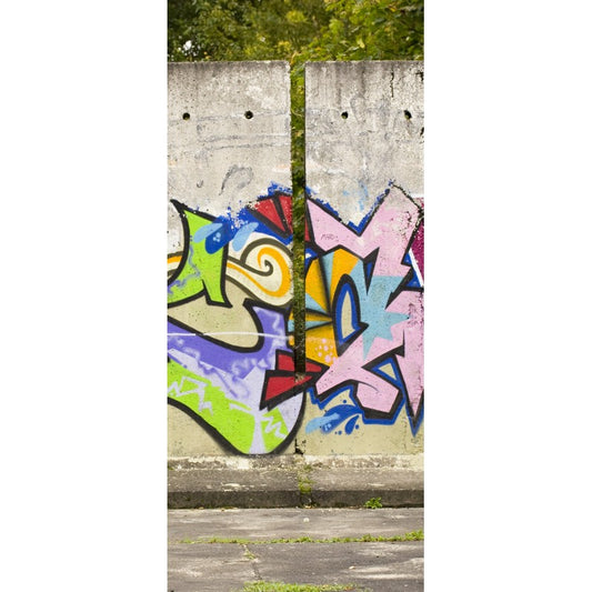 Türtapete Nr. 3491 - Graffiti Betonelemente