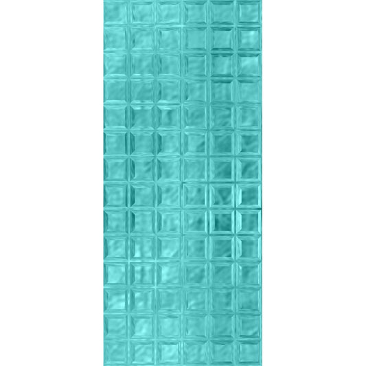 Türtapete Nr. 3570/28 - Glasbausteine cyan