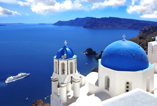 Fototapete Nr. 3686 - Santorini churches