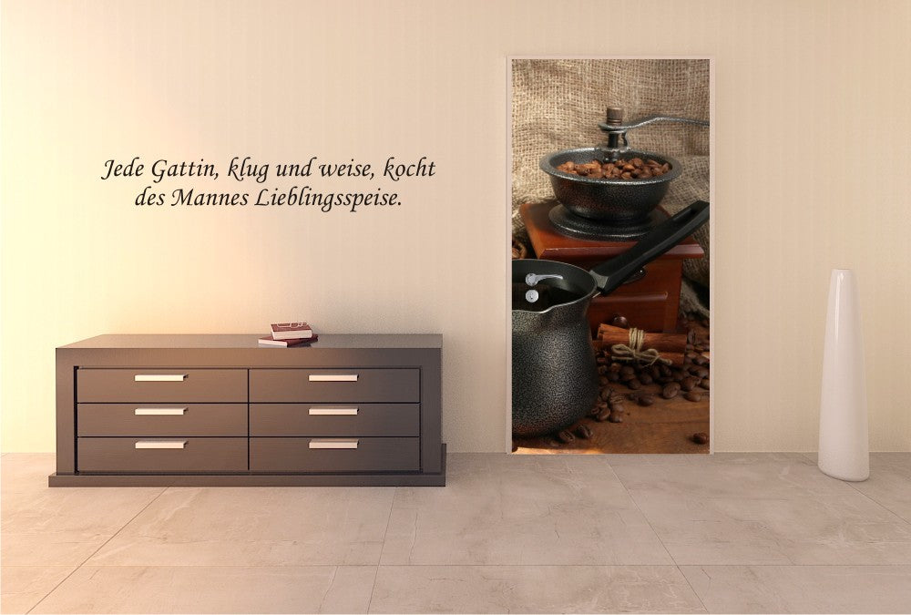 Türtapete Nr. 3802 - Classic coffee