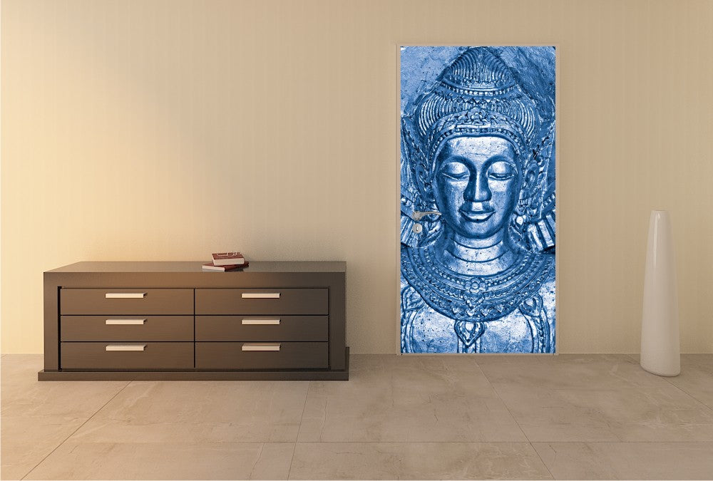 Türtapete Nr. 3837 - Blue Buddha