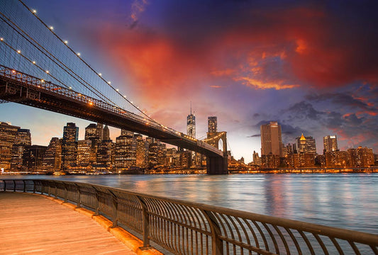 Fototapete Nr. 3103 - Brooklyn Bridge Glow