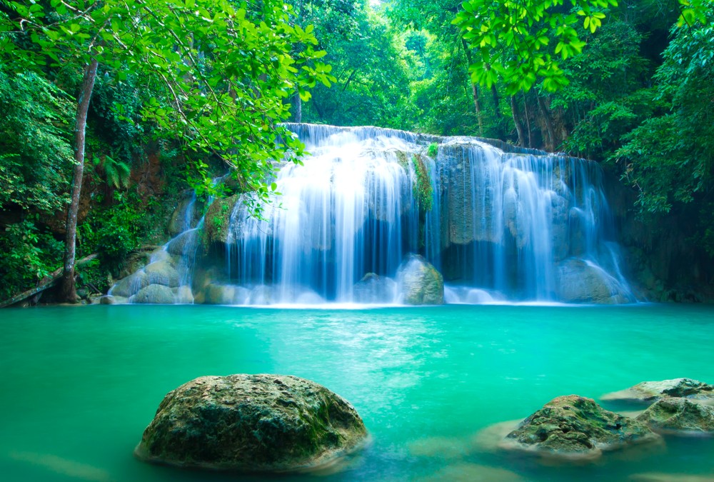 Fototapete Nr. 3205 - Erawan waterfall, Thailand