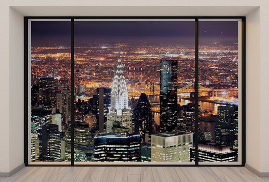 Fototapete Nr. 3718 - Penthouse N.Y.C. Night over Manhattan